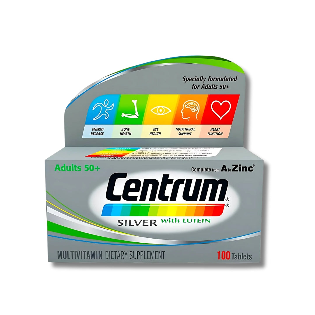 Centrum Silver with Lutein Adults 50+ Multivitamin  100 Tablets