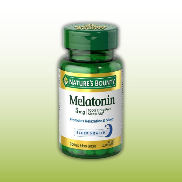 Nature’s Bounty Melatonin 5mg 90 Soft gels