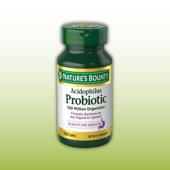 Nature's Bounty Acidophilus Probiotic 100 Million 120 tablets