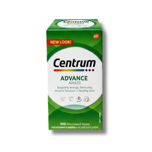Centrum Advance Adults Multivitamin - 100 Film Coated Tablets
