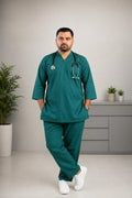 Man scrubs